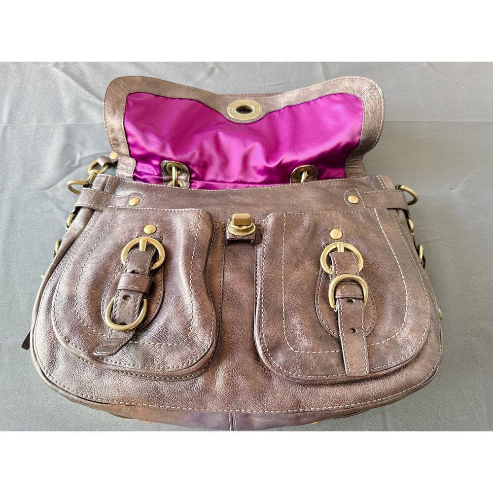 Coach Vintage Legacy Metallic Bronze Leather Pocket Tote Bag 12655 - Picture 4 of 15